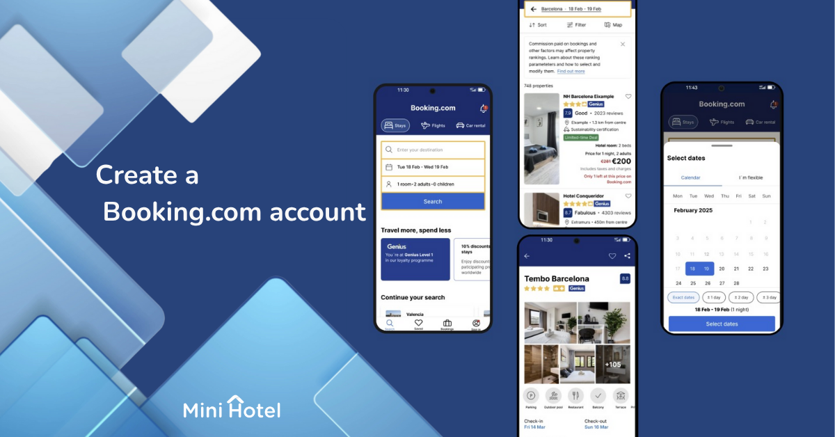 How to create a Booking.com account step by step