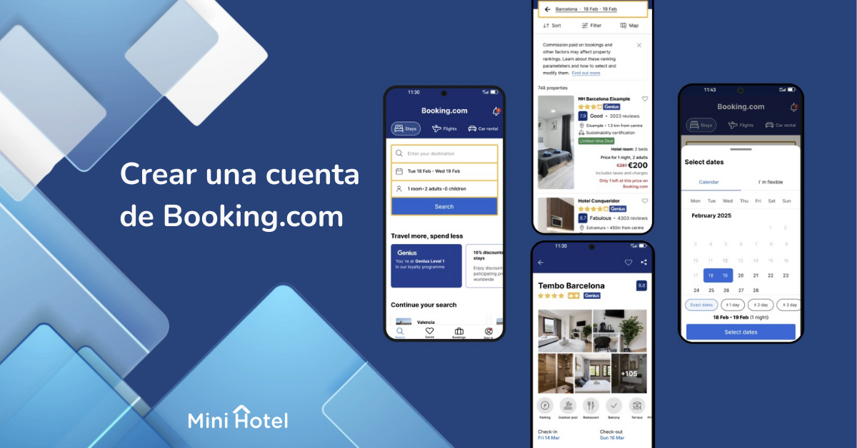 Como crear una cuenta de booking