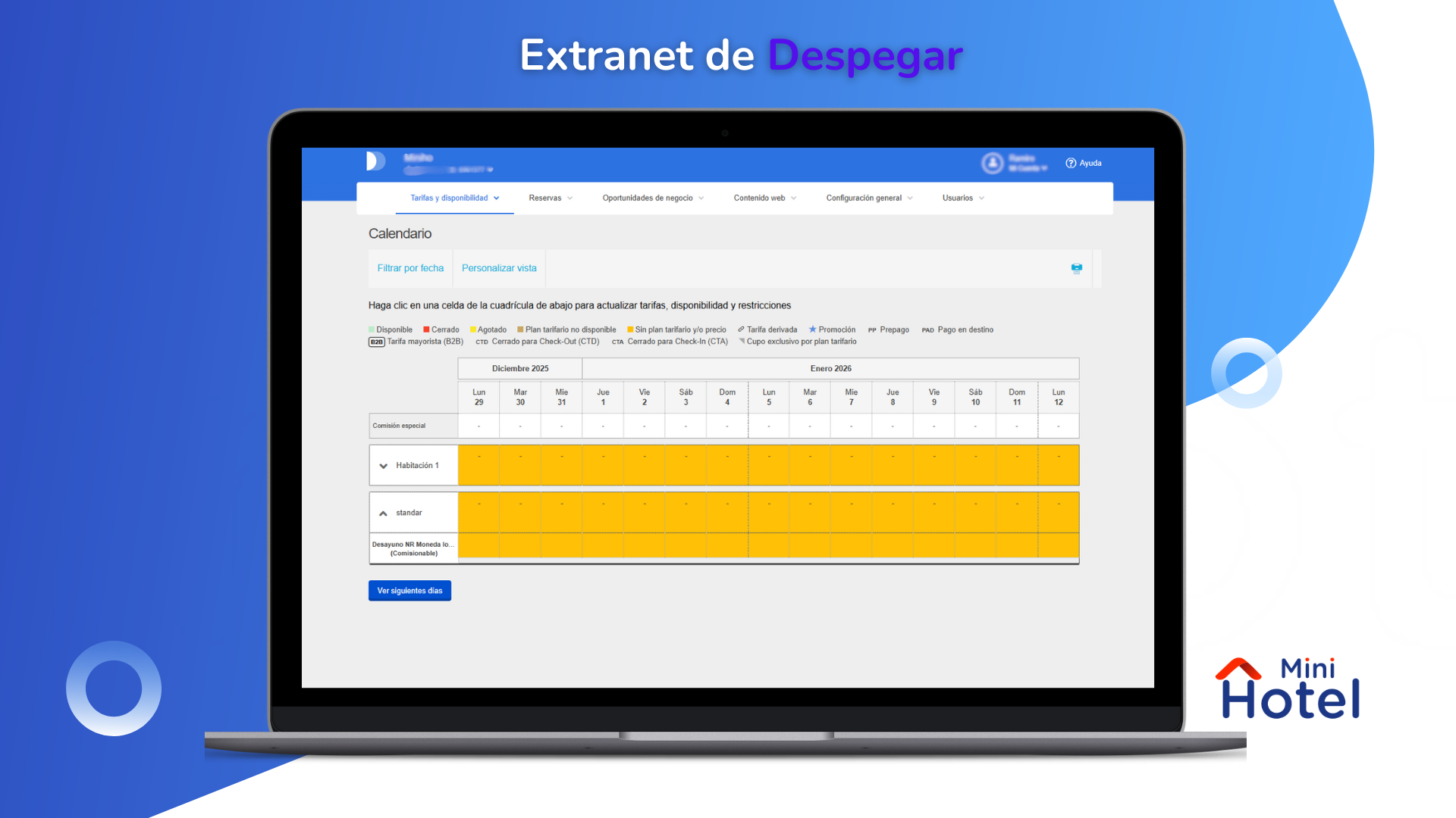 Crear cuenta de despegar.com