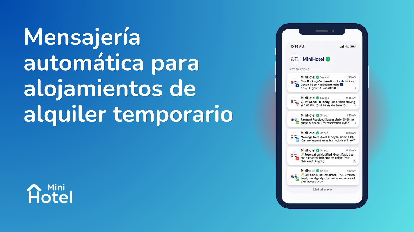 Mensajería automática para alquileres temporarios
