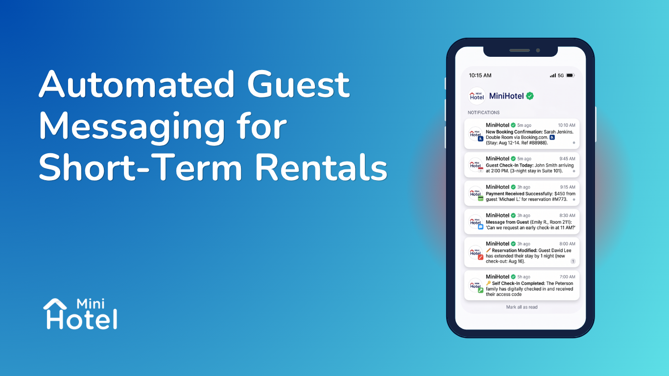 Automated guest messaging flow for short-term rental properties