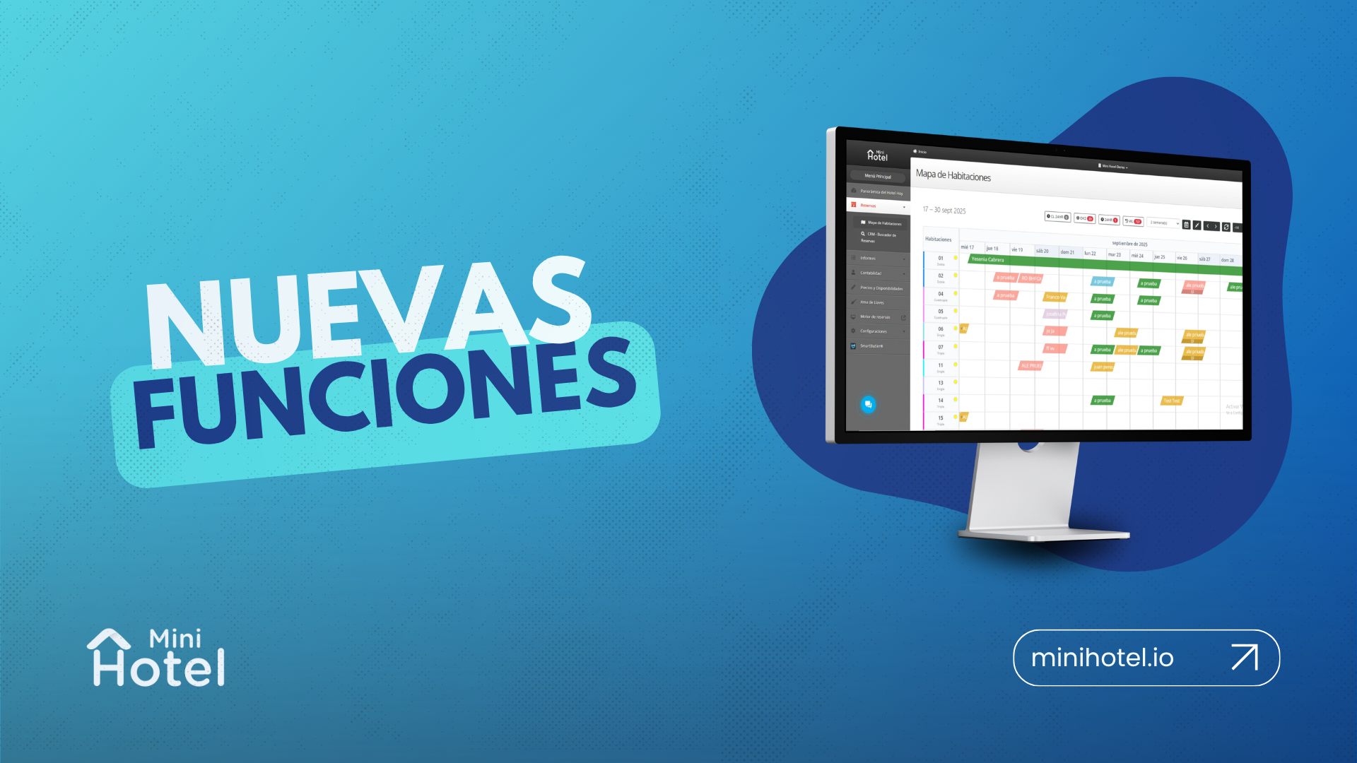 Nuevas funciones en MiniHotel: Occupancy Overview, placeholders y tarjeta de registro
