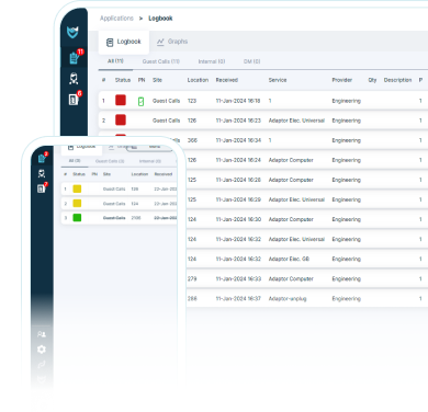 SmartButler dashboard: housekeeping and guest service task list on desktop and mobile